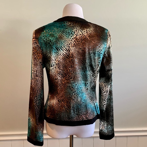 Amazing 80s style mixed animal print jacket - Picture 7 of 8